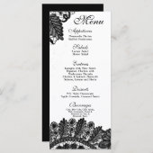 25メニューカードヴィンテージレースアップリケードリーダマスク メニュー (正面/裏面)