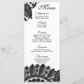 25メニューカードヴィンテージレースアップリケードリーダマスク メニュー (正面)