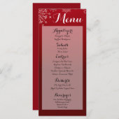 25メニューカード冬の雪片スノーアイス メニュー (正面/裏面)