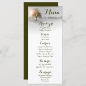 25メニューカード冬サンセットツリー雪カバー メニュー (正面/裏面)