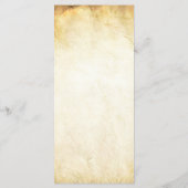 25メニューカード春ツリー古い紙ヴィンテージ メニュー (裏面)