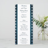 25メニューカード深いモロッコブルー メニュー (スタンド正面)