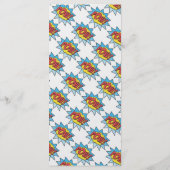 25メニューカード漫画ストリップブックポップ・アートのアートマンガ メニュー (裏面)