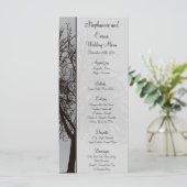 25メニューカード灰色の冬の木の雪むき出し メニュー (スタンド正面)