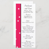 25メニューカード熱ピンク/黒キリン愛 メニュー (正面/裏面)