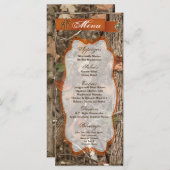 25メニューカード狩りカップル鹿Doe BuckロゴTr メニュー (正面/裏面)