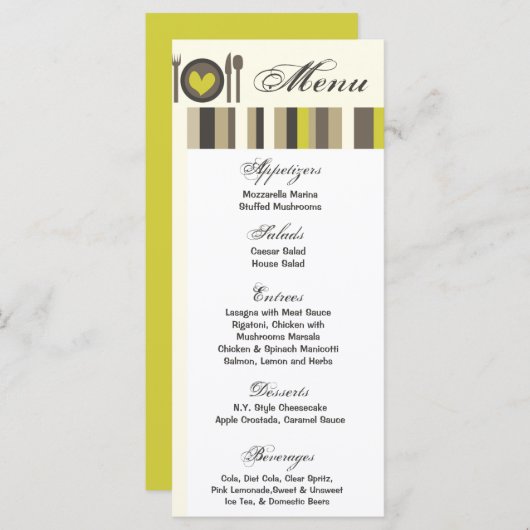 25メニューカード結婚中国ディナープレートビュッフェ メニュー (正面/裏面)