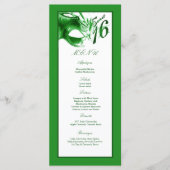 25メニューカード菓子16の緑の党 メニュー (正面)