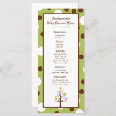 25メニューカードWoodland Friends Tree メニュー (正面/裏面)