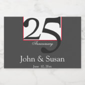 25モダン周年記念ワインラベル スパークリングワインラベル (シングルラベル)