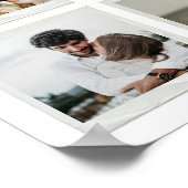 25モダン周年記念写真カスタムコラージュ ポスター (角)