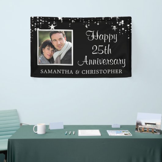 25モダン周年記念写真黒銀スターズ 横断幕 (トレードショー)
