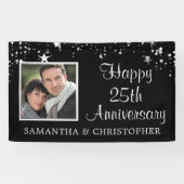 25モダン周年記念写真黒銀スターズ 横断幕 (横)