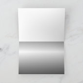 25モノグラムの周年記念シルバー カード (内部)