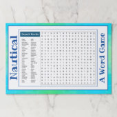 25レストラン航海の紙ランチョンマット ペーパーパッド (正面)