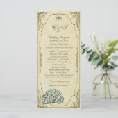 25ヴィンテージピーコック結婚式 プログラム (スタンド正面)