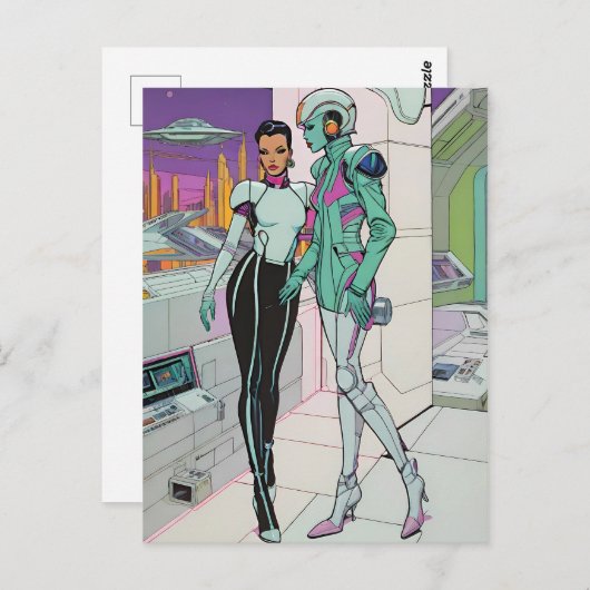 25世紀ショッピングモールでの冒険 ポストカード (正面/裏面)