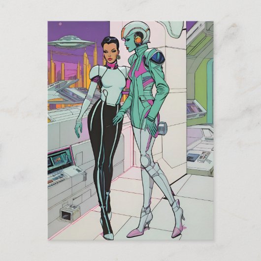 25世紀ショッピングモールでの冒険 ポストカード (正面)