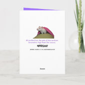 25今日カスタマイズ可能な誕生日カード カード (裏面)