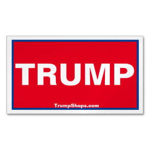 25個の赤/青の磁気カードを搭載したTRUMPパック マグネット名刺
