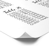 25卓 大きな結婚式ゲスト席次表 ポスター (角)