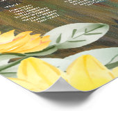 25台の木製素朴ひまわりフォトシーティング ポスター (角)