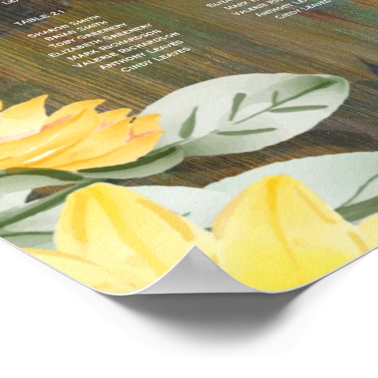 25台の木製素朴ひまわりフォトシーティング ポスター (角)