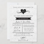 25周エレガント年お祝い 招待状 (正面)