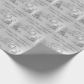 25周パーソナライズされた年記念ギフトラッピング紙 ラッピングペーパー (角)