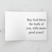 25周年おめでとう カード (内部)