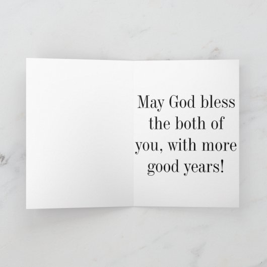 25周年おめでとう カード (内部)