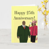 25周年おめでとう カード (黄色い花)