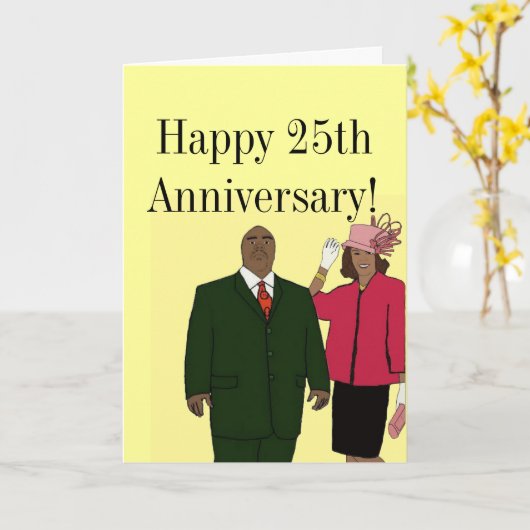 25周年おめでとう カード (黄色い花)