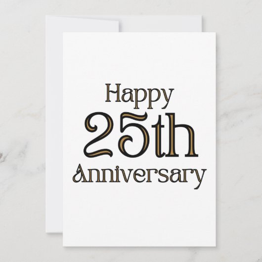 25周年おめでとう 招待状 (正面)