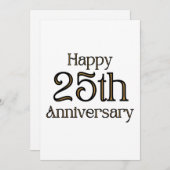 25周年おめでとう 招待状 (正面/裏面)