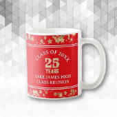 25周年おめでとう!楽しいクラス会の記念品 コーヒーマグカップ