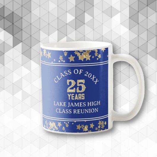 25周年おめでとう!楽しいクラス会の記念品 コーヒーマグカップ