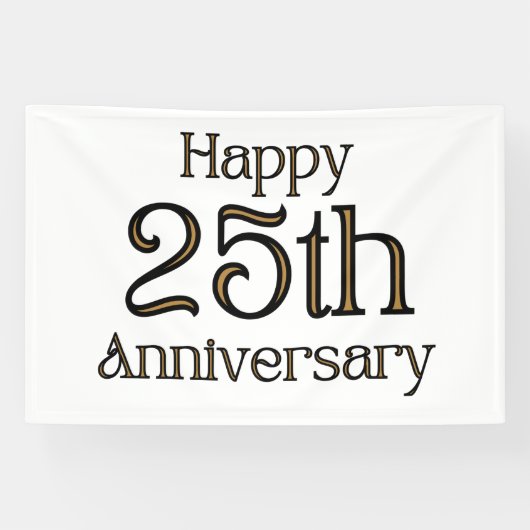 「25周年おめでとう」４ｘ６ビニールバナー 横断幕 (横)