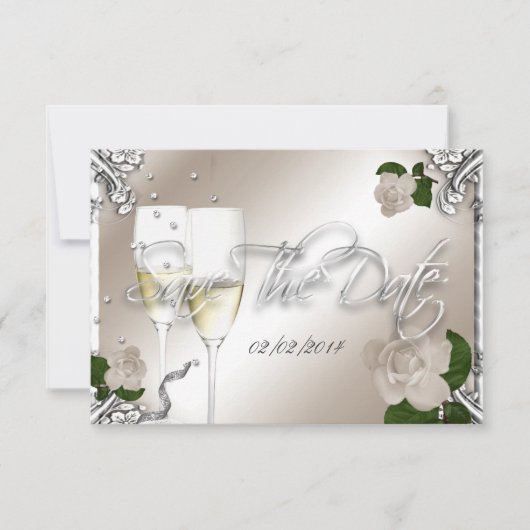 25周年の日付を保存す結婚る セーブザデート (正面)