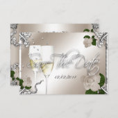 25周年の日付を保存す結婚る セーブザデート (正面/裏面)