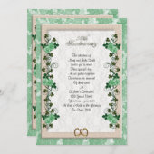 25周年の誓いを更新アイルランドバラ 招待状 (正面/裏面)