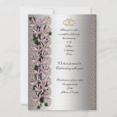 25周年の誓いアイビーとユリ 招待状 (裏面)