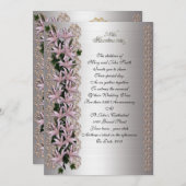 25周年の誓いアイビーとユリ 招待状 (正面/裏面)