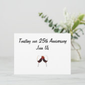 25周年を祝って乾杯にご招待 招待状 (スタンド正面)