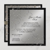 25周年を記念して、25周年記念パーティーのご案内です 招待状 (正面/裏面)