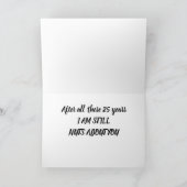 *25周年を迎え結婚た* カード (内部)