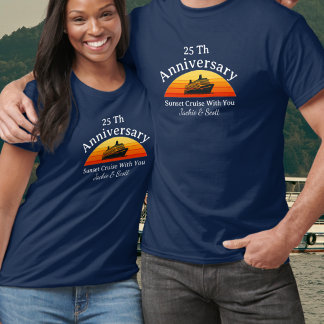 25周年サンセットクルーズ記念パーソナライズTシャツ Tシャツ