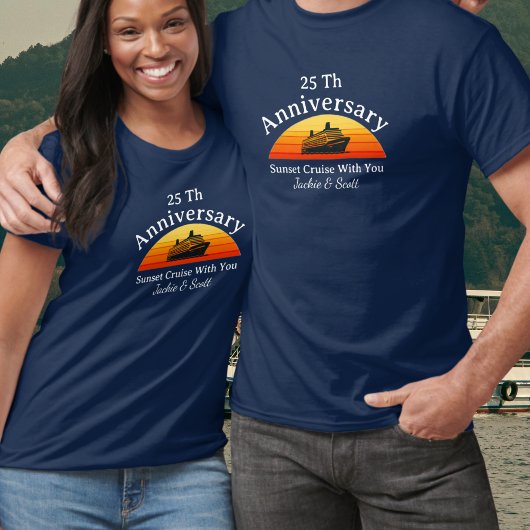 25周年サンセットクルーズ記念パーソナライズTシャツ Tシャツ