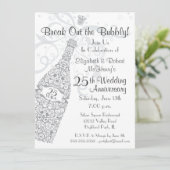 25周年シャンパンお祝い 招待状 (スタンド正面)