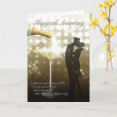 25周年シャンパン カード (黄色い花)